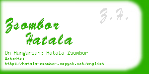 zsombor hatala business card